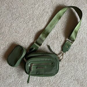Madden NYC moss green waist bag